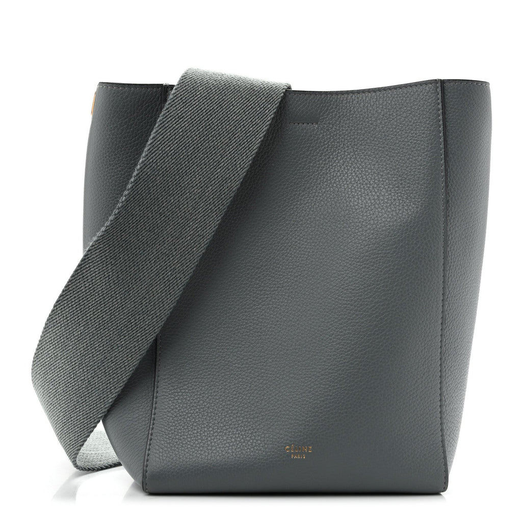 Celine Soft Grained Calfskin Small Sangle Bucket Bag Cloud
