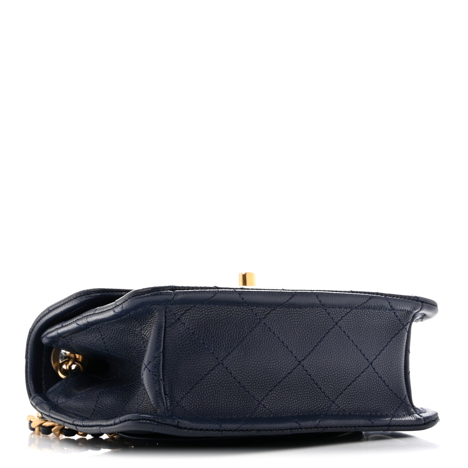 Chanel Caviar Quilted Mini Sweet Classic Flap Navy Blue