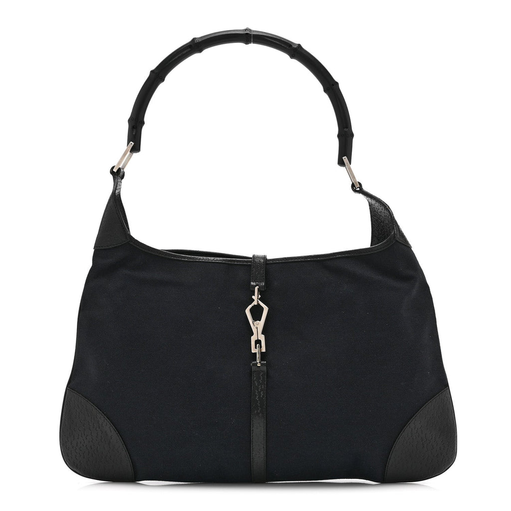 Gucci Canvas Small Jackie O Hobo Black