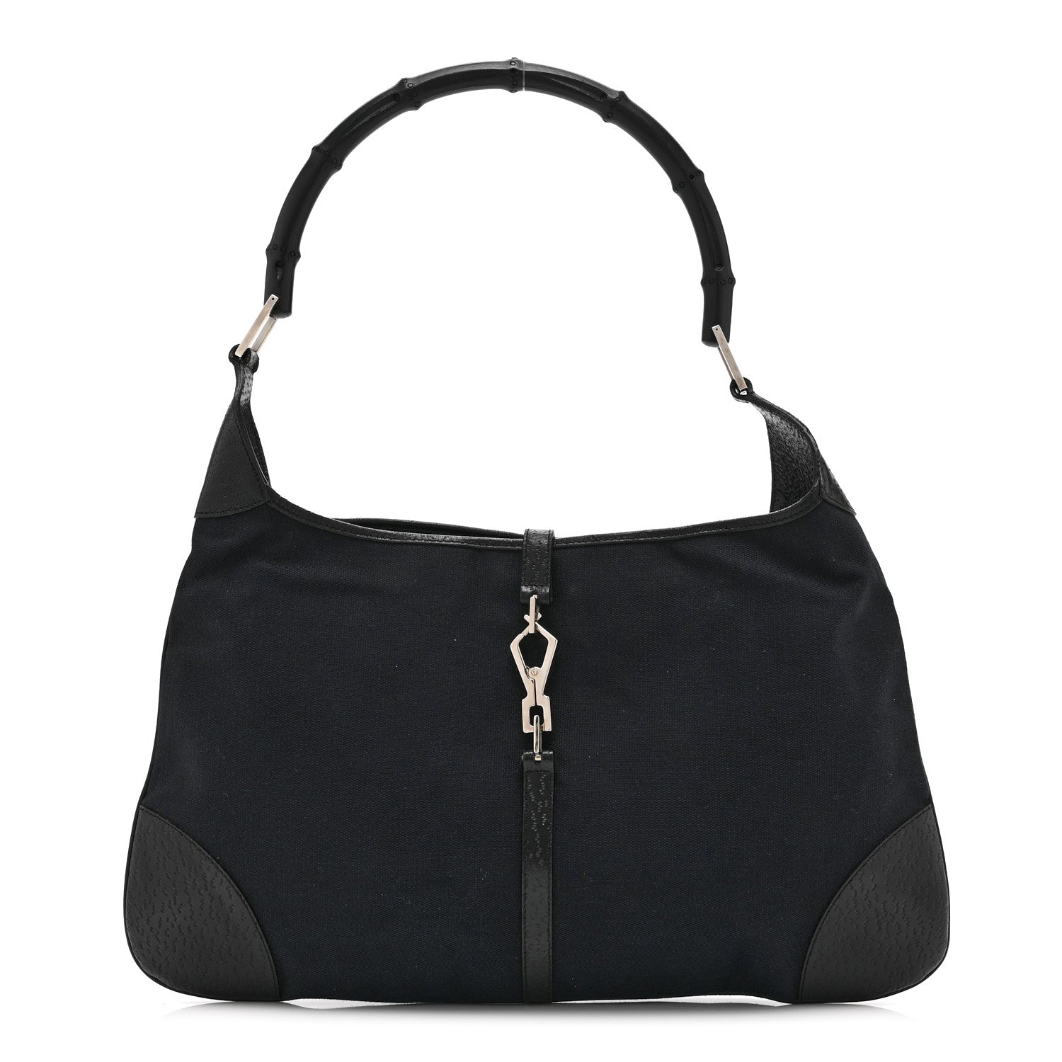 Gucci Canvas Small Jackie O Hobo Black
