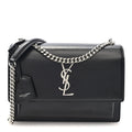 Saint Laurent Calfskin Medium Monogram Sunset Black