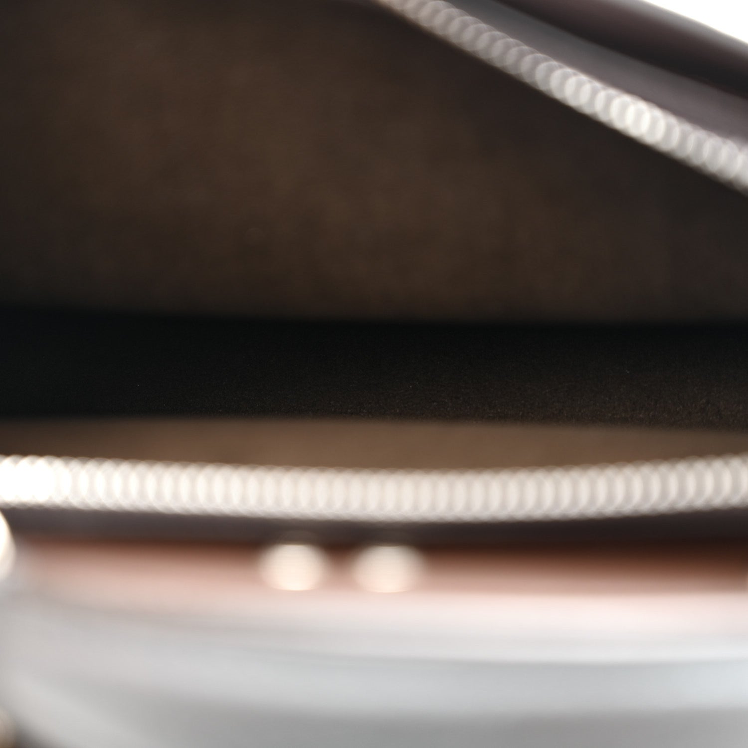Fendi Cuoio Romano Vitello Cover Glazed Fabric Bi-Color FF 1974 Mini Peekaboo I SEE U Satchel Gray
