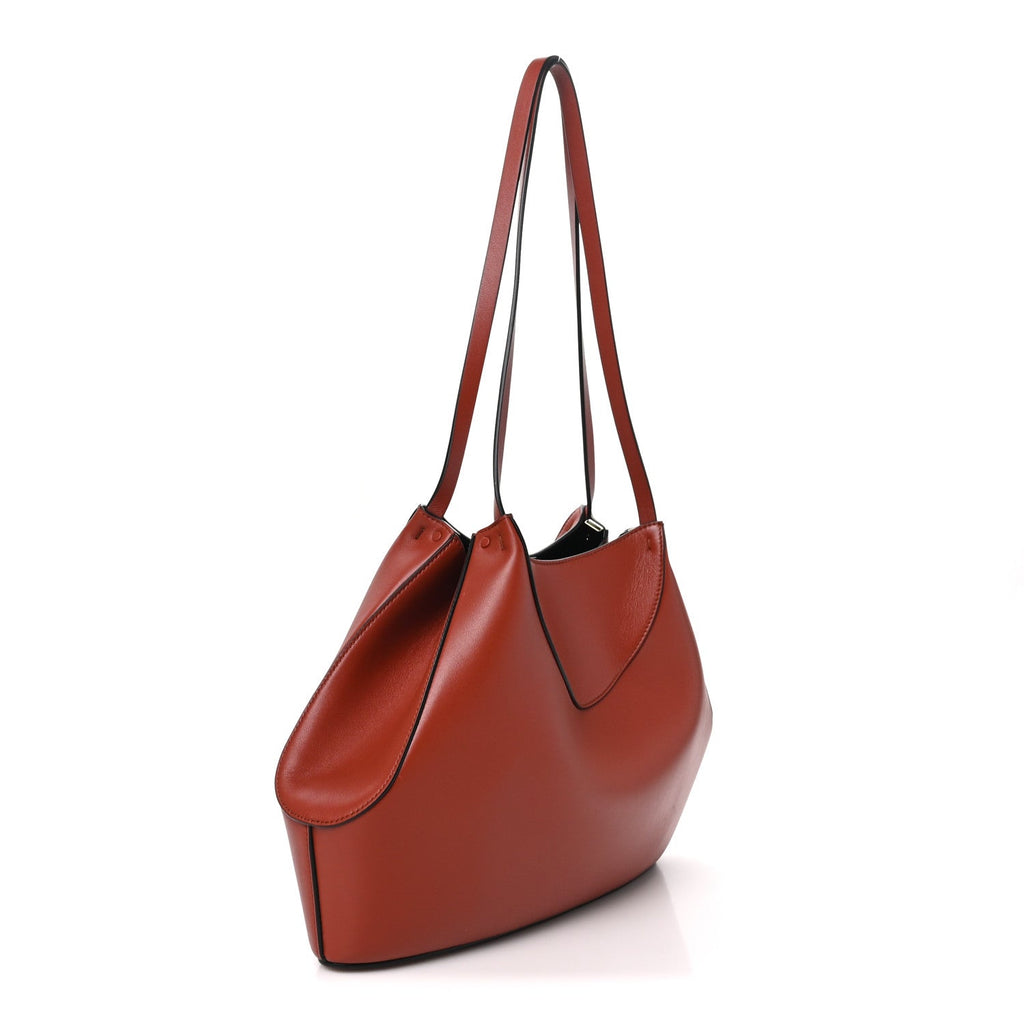 Givenchy Grained Calfskin Small Facet Tote Bag Terracotta