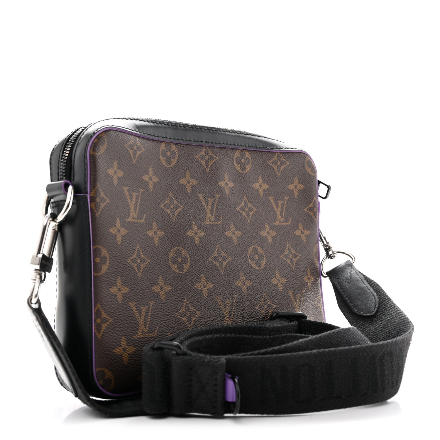 Louis Vuitton Monogram Macassar Trio Messenger Purple
