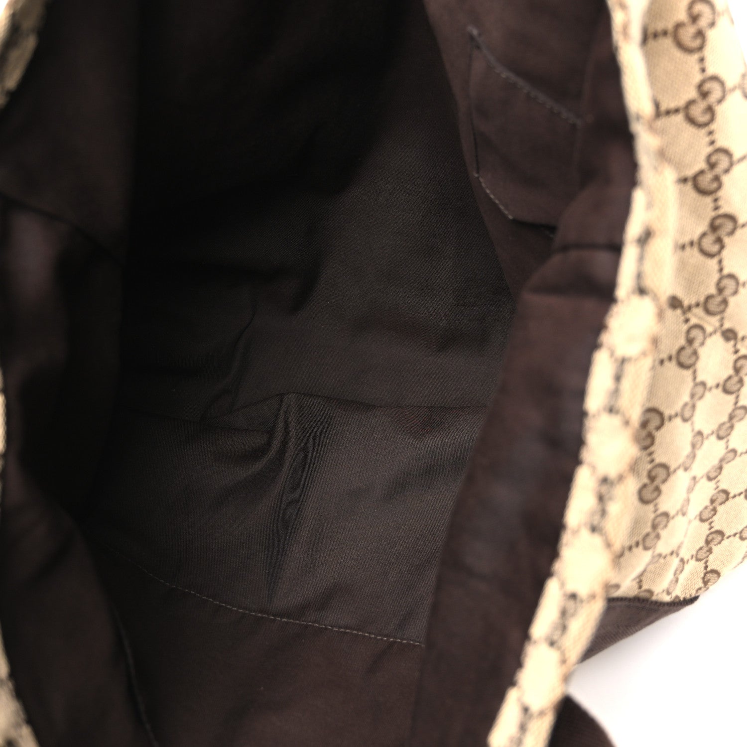 Gucci GG Monogram Medium Handle Vertical Tote Bag Dark Brown