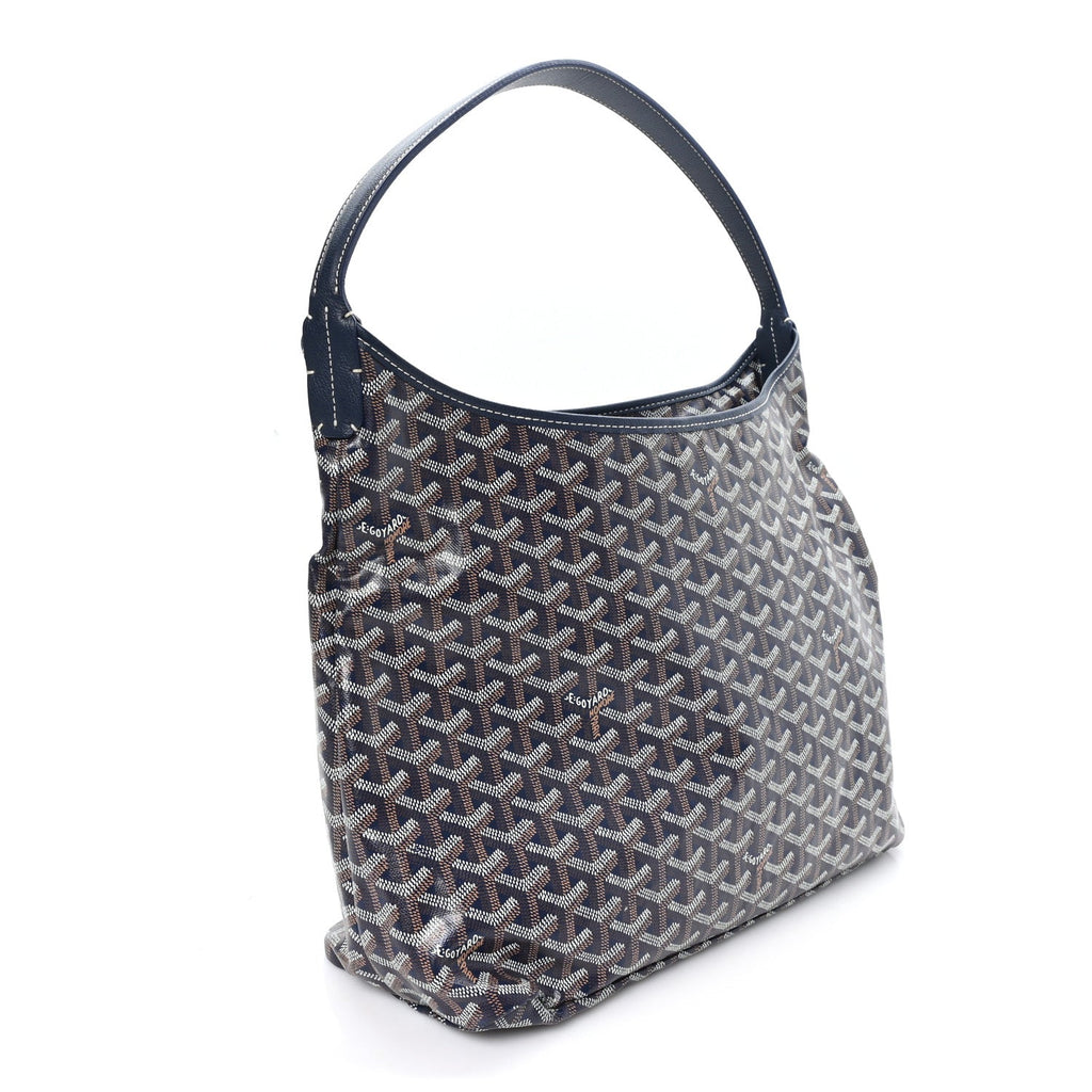 Goyard Goyardine Boheme Hobo Navy Blue side view