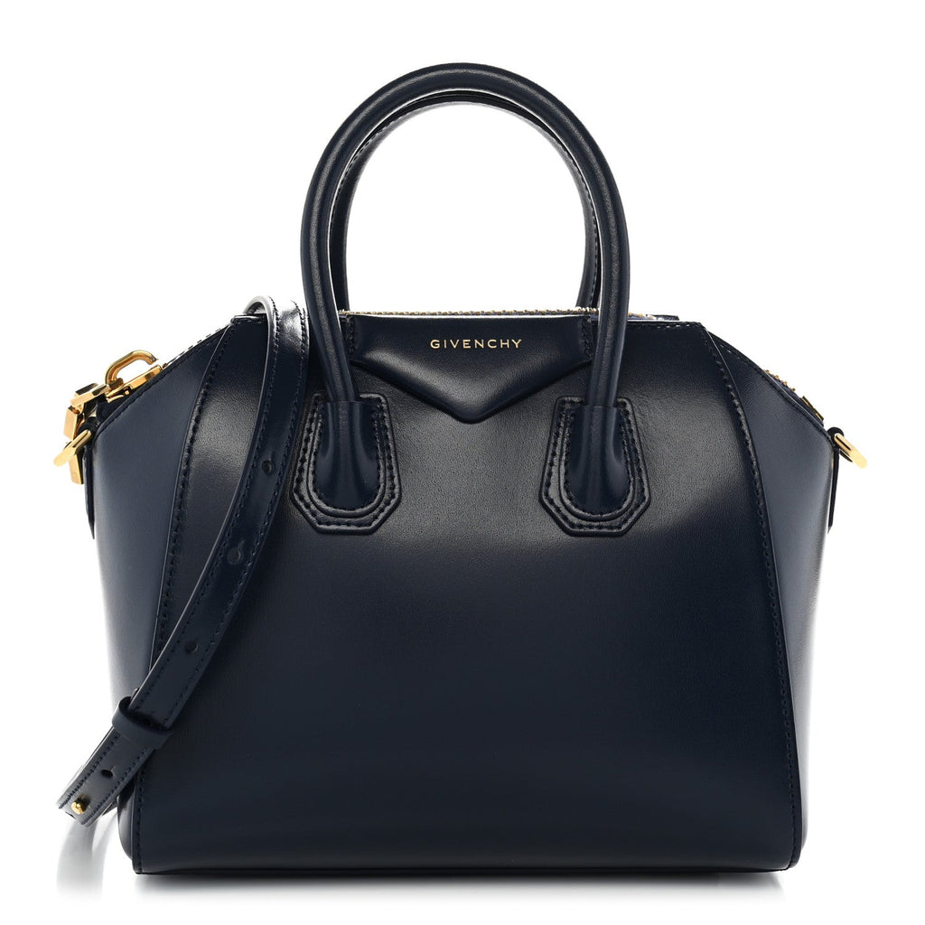 Givenchy Shiny Lord Calfskin Mini Antigona Navy