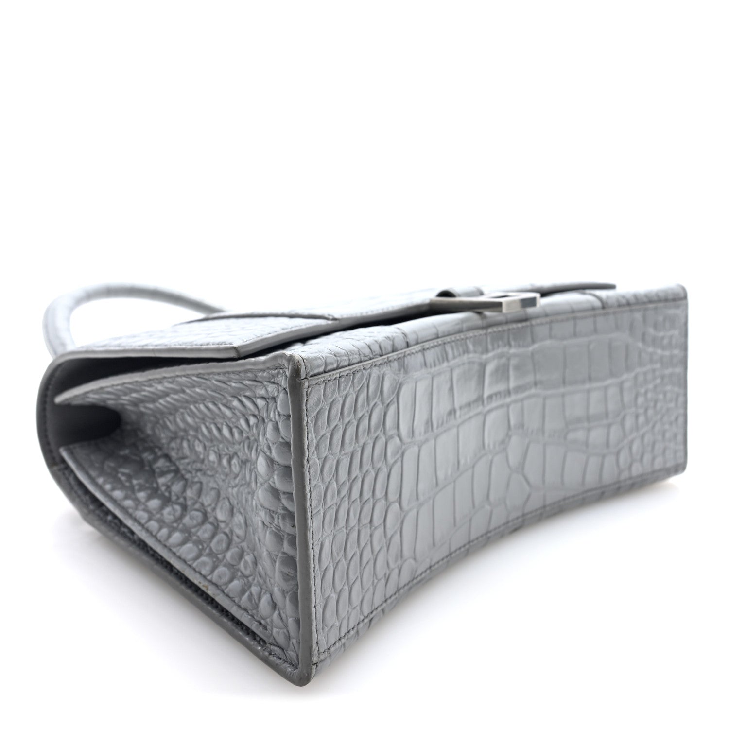 Balenciaga Medium Hourglass Top Handle Bag Grey detail view
