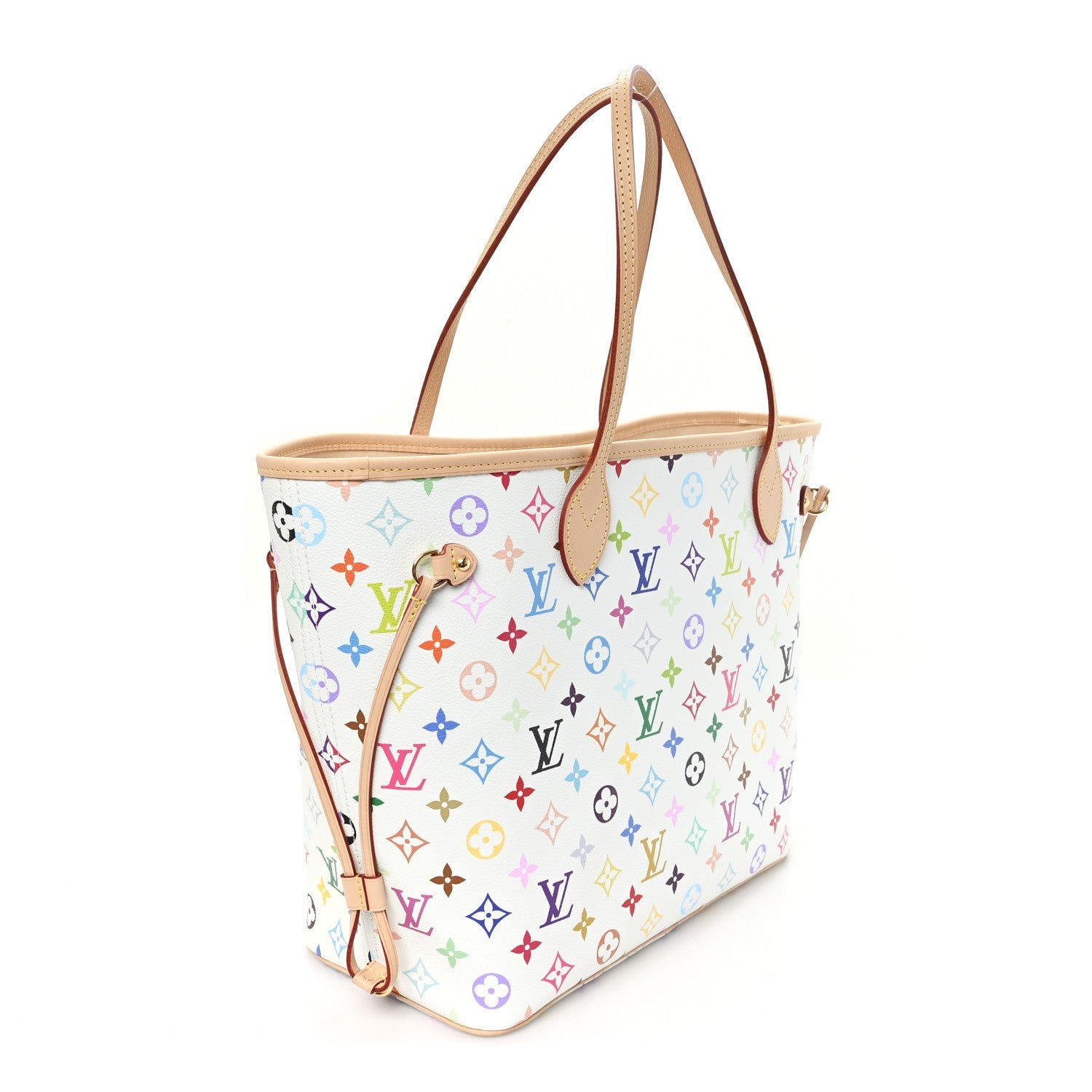 Louis Vuitton LV X TM Monogram Multicolor Neverfull MM White