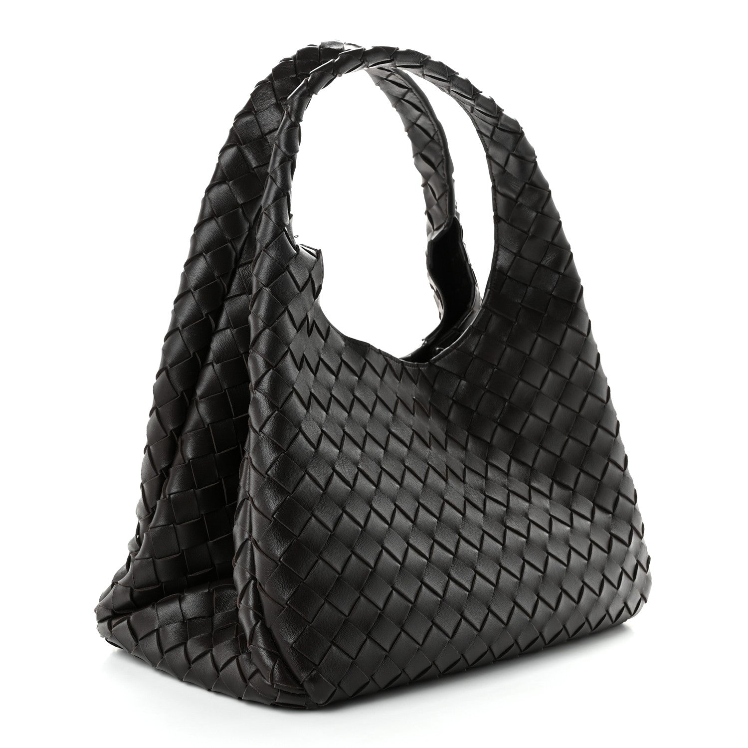 Bottega Veneta Nappa Intrecciato Medium Campana Shoulder Bag Fondant