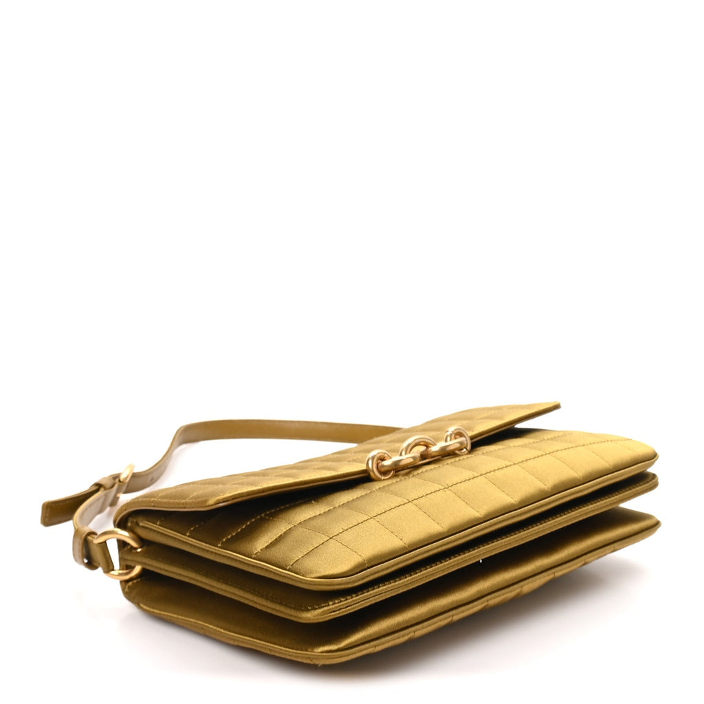 Saint Laurent Carre Quilted Le Maillon Satchel New Jungle