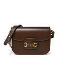 Gucci Azalea Calfskin Horsebit 1955 Shoulder Bag Brown Sugar
