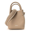 Loro Piana Grained Calfskin Micro Bale Bag Light Mastic