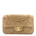 Chanel Suede Calfskin Mini Souplissimo Flap Dark Beige