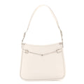 Gucci Calfskin Horsebit Slim Shoulder Bag White