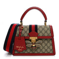 Gucci GG Supreme Monogram Small Queen Margaret Top Handle Bag Red