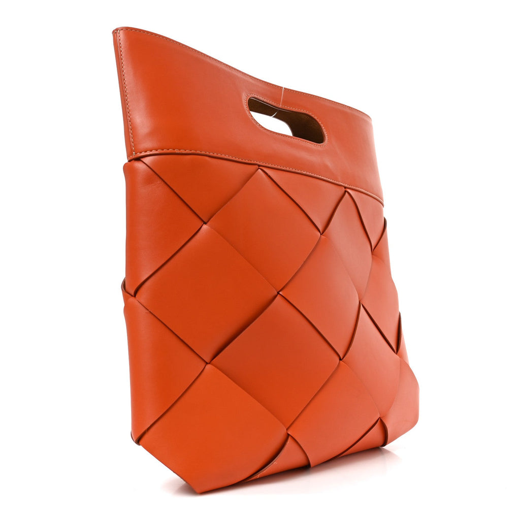 Bottega Veneta French Calfskin Small Slip Tote Orange