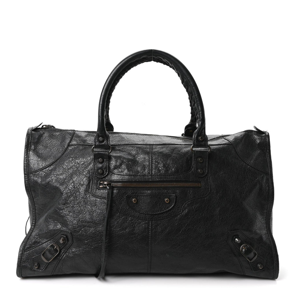 Balenciaga Agneau Classic Hardware Work Black