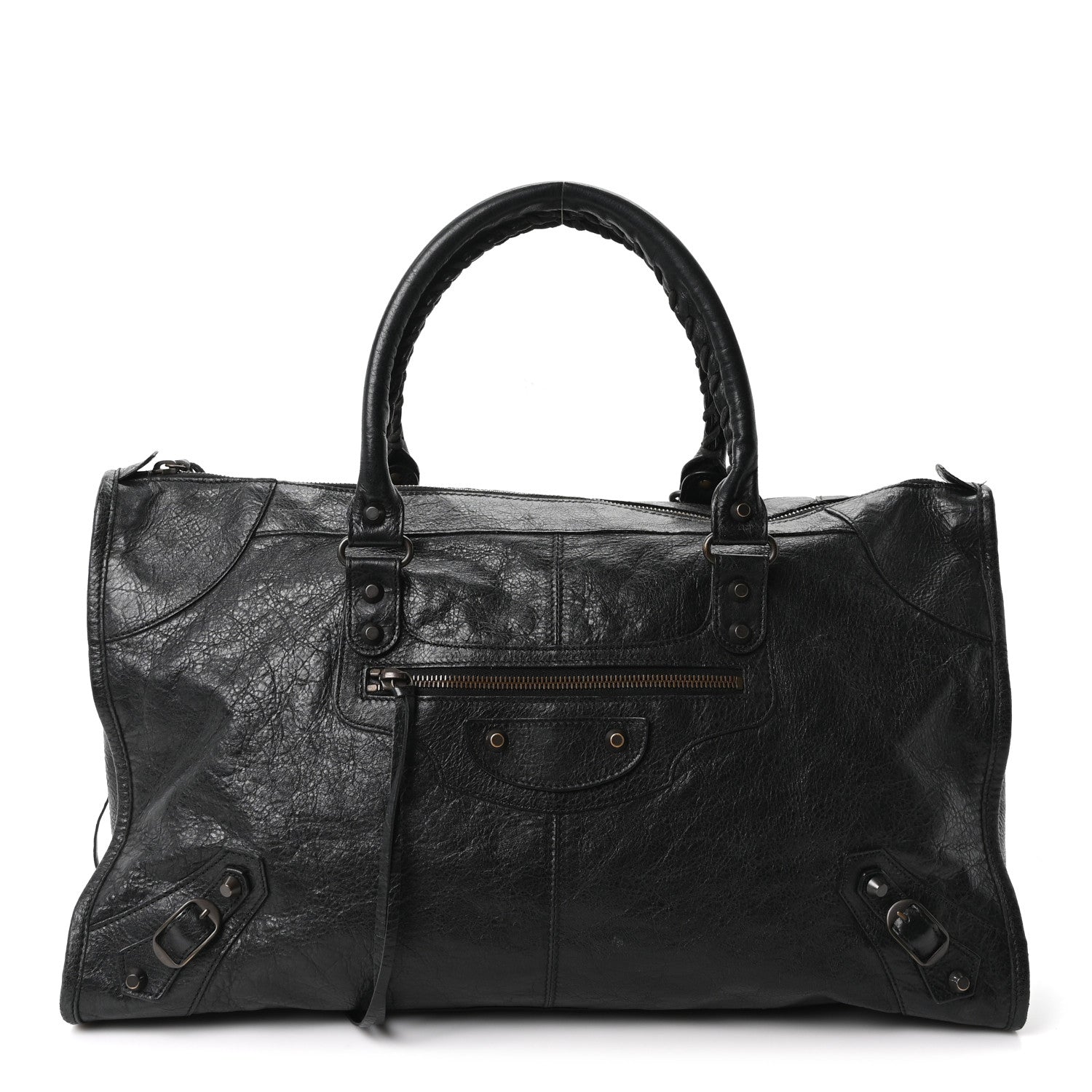 Balenciaga Agneau Classic Hardware Work Black