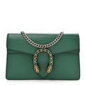 Gucci Dollar Calfskin Crystal Super Mini Dionysus Shoulder Bag Emerald
