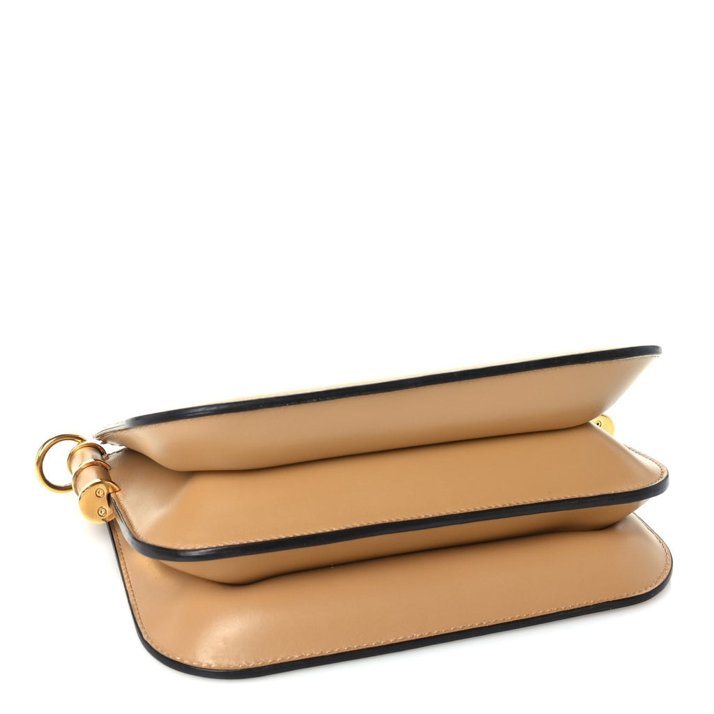 Fendi Vitello King Luxor Touch Shoulder Bag Caramello