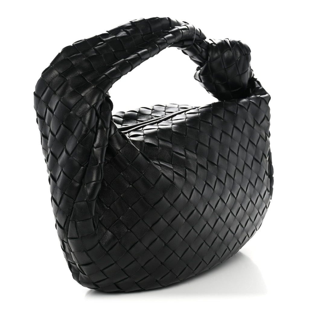 Bottega Veneta Nappa Intrecciato Teen Jodie Hobo Black