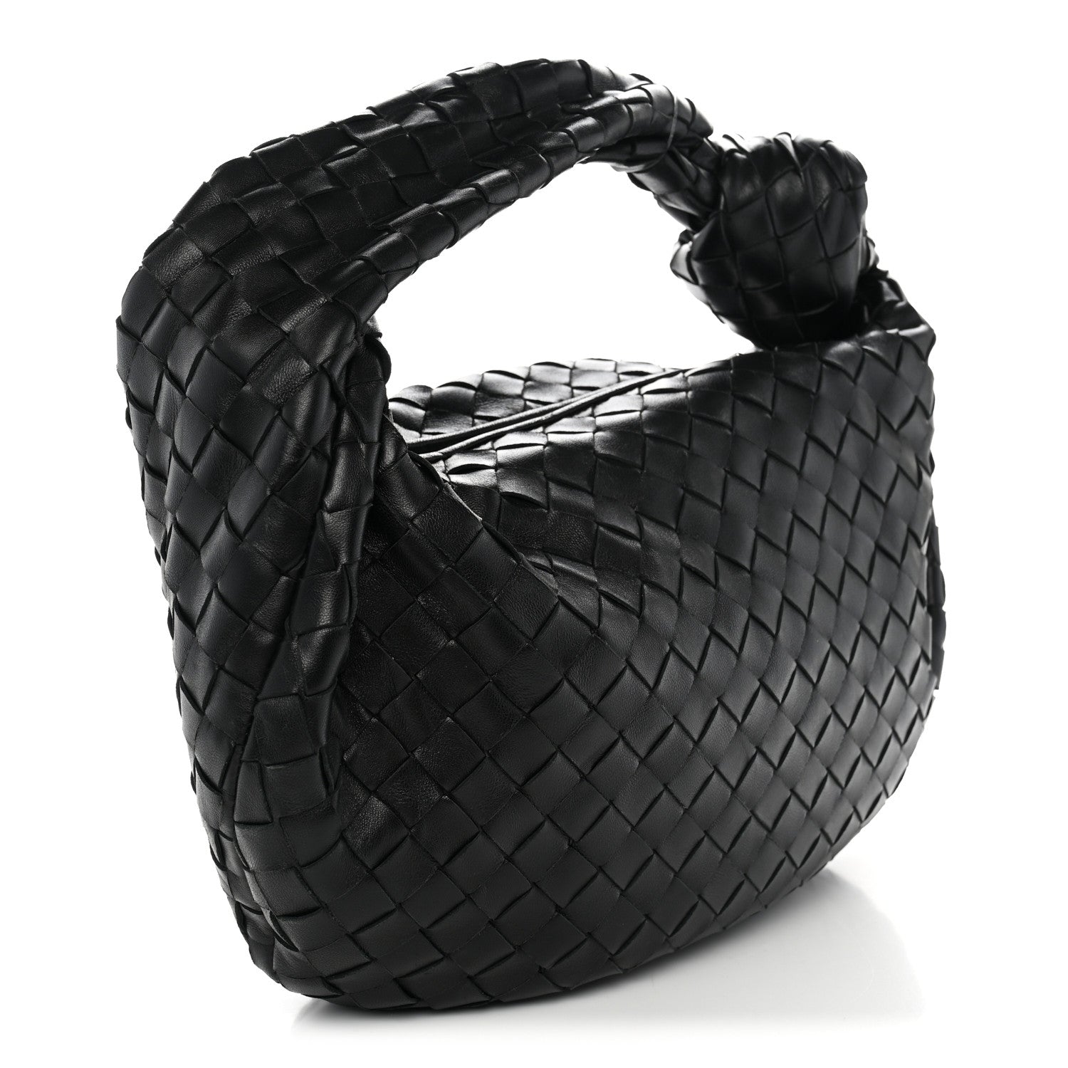 Bottega Veneta Nappa Intrecciato Teen Jodie Hobo Black