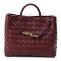 Bottega Veneta Nappa Intrecciato Small Andiamo Shoulder Bag Barolo