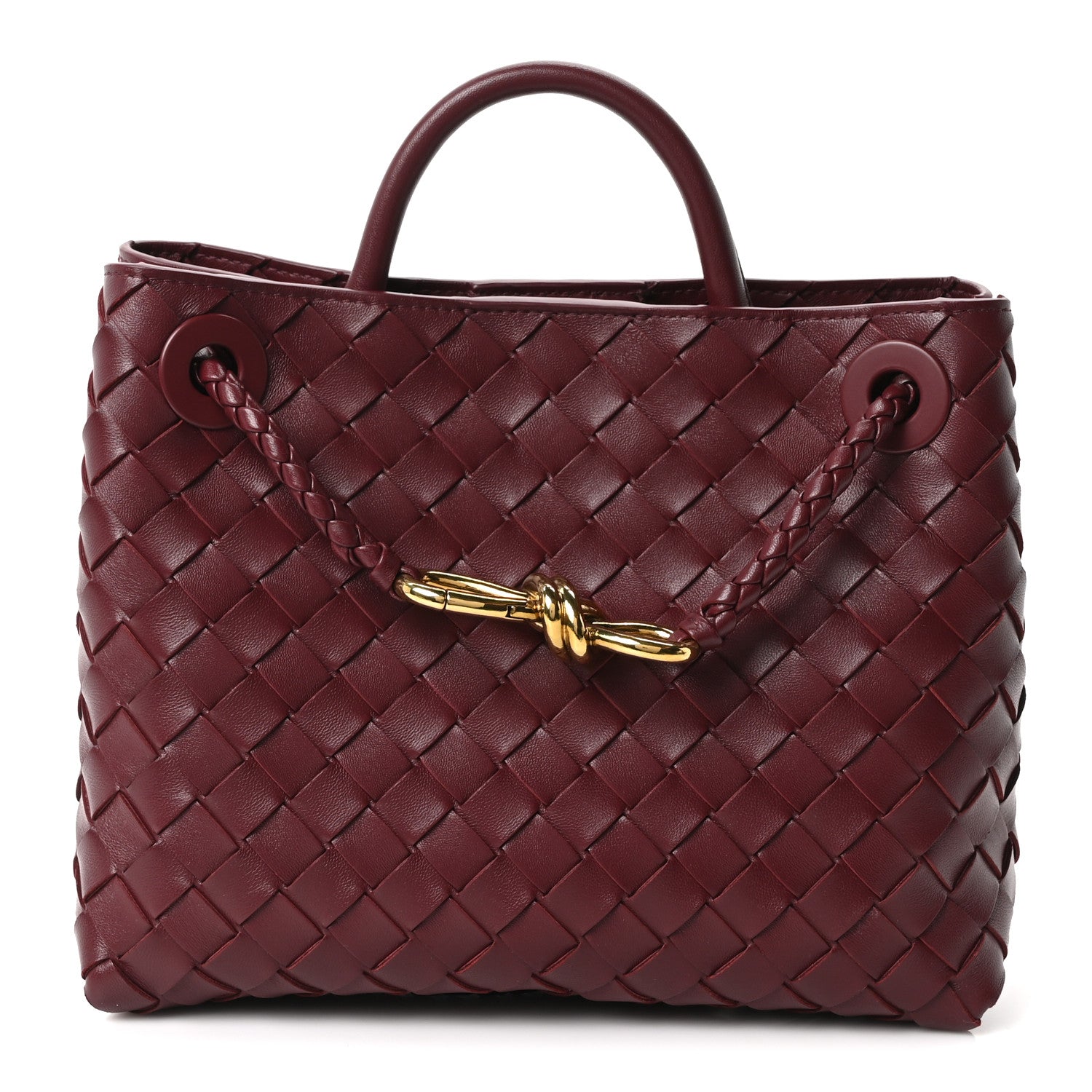 Bottega Veneta Nappa Intrecciato Small Andiamo Shoulder Bag Barolo