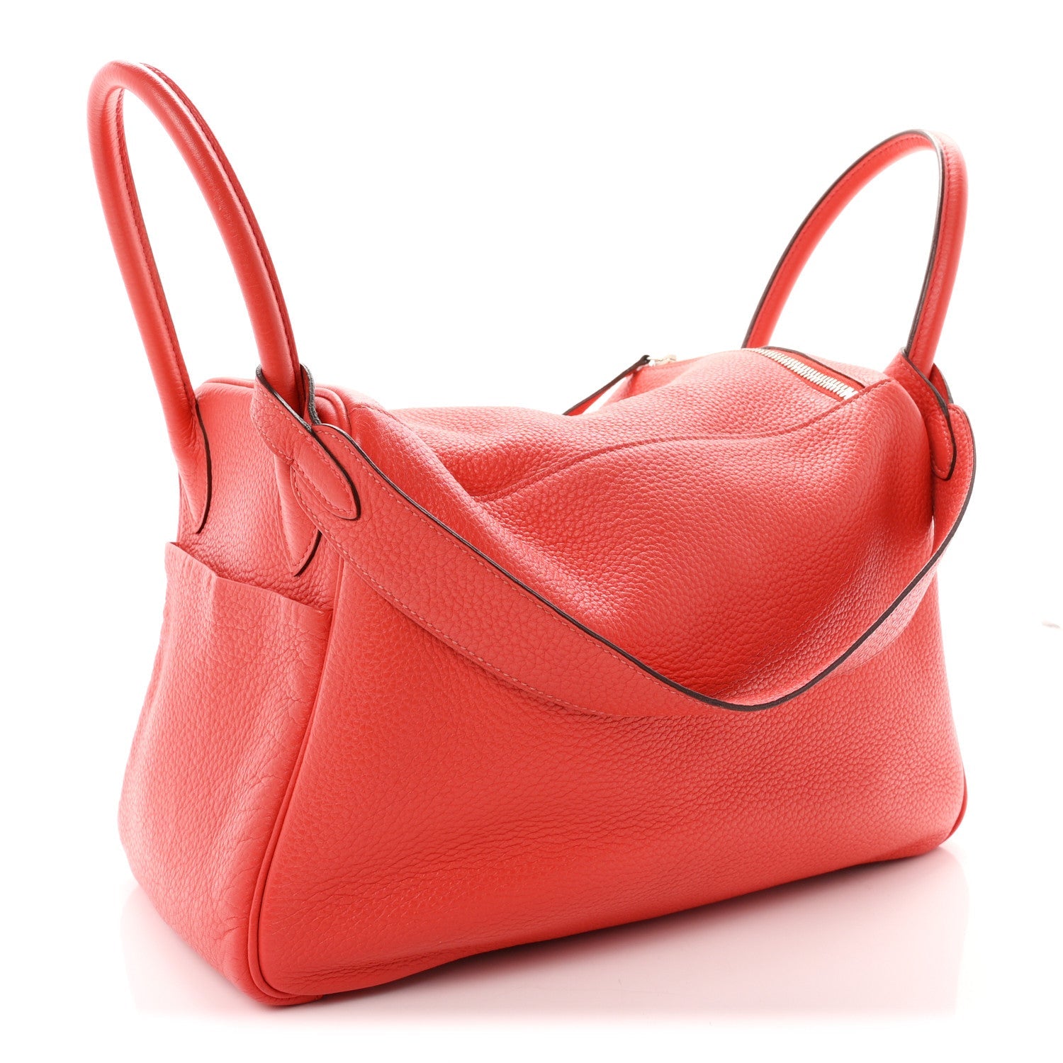 Hermès Taurillon Clemence Lindy 30 Rose Jaipur