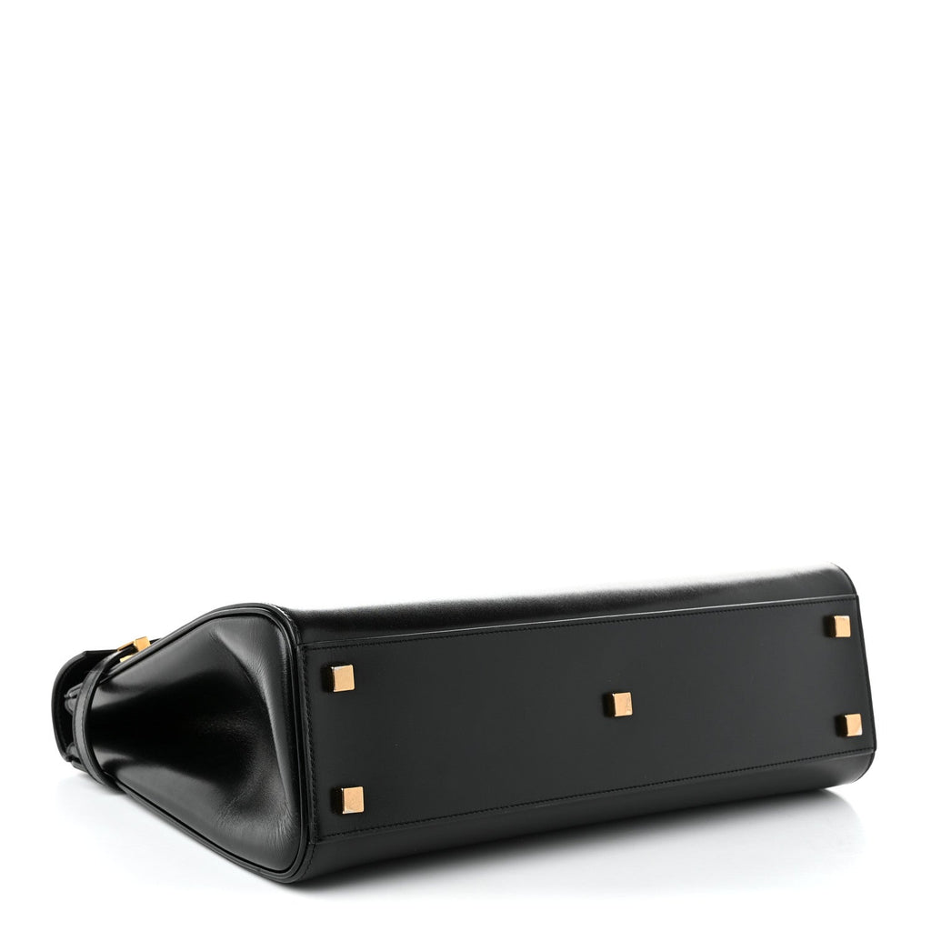 Saint Laurent Smooth Calfskin Manhattan Top Handle Black
