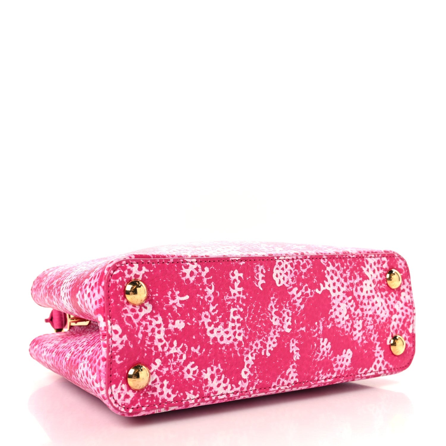 Louis Vuitton LV X YK Taurillon Infinity Net Capucines BB Fuchsia