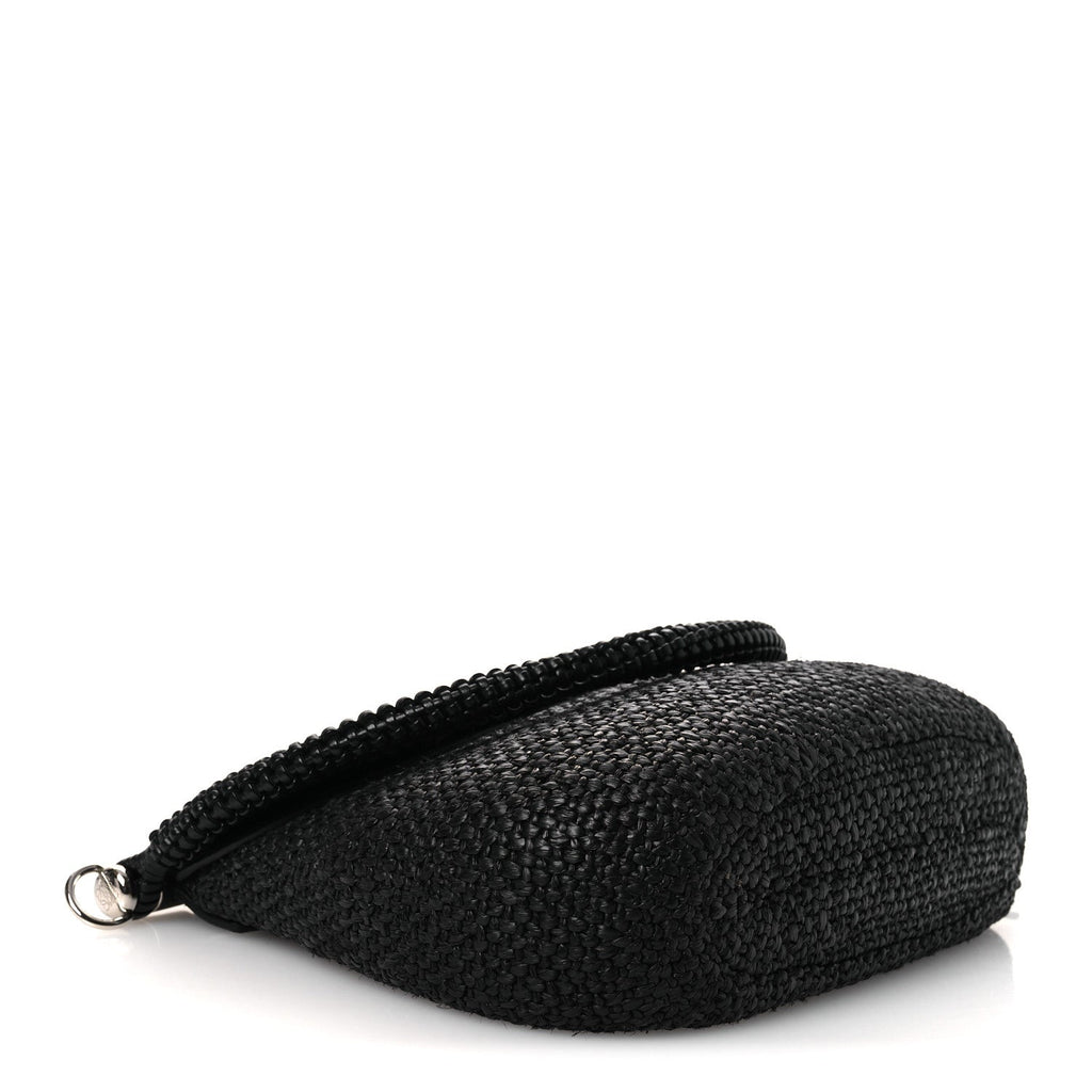 Loewe Raffia Calfskin Medium Pescador Bag Black
