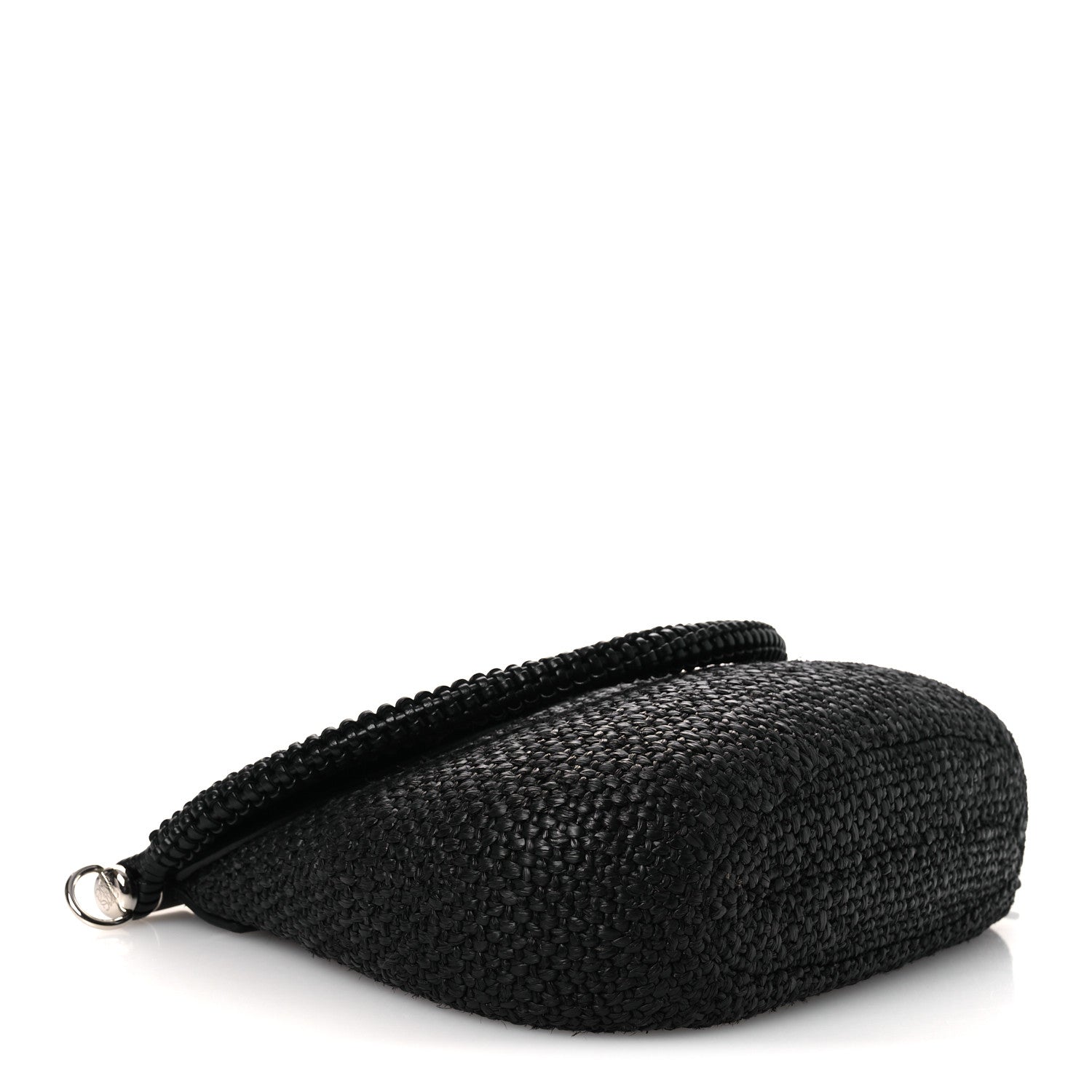 Loewe Raffia Calfskin Medium Pescador Bag Black