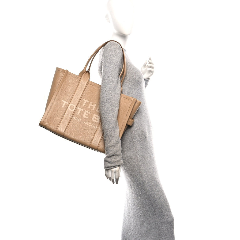 Grained Calfskin Large The Tote Bag Camel