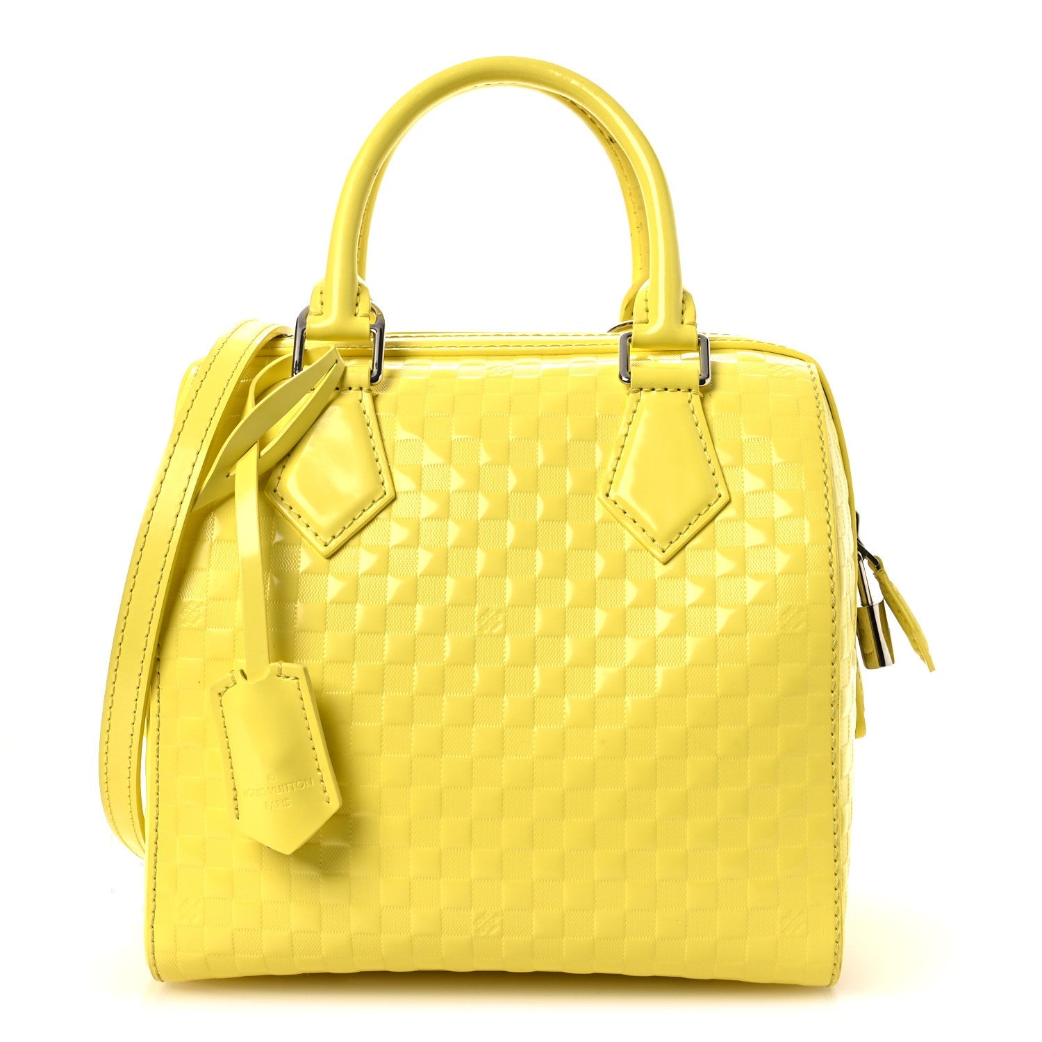 Louis Vuitton Damier Facette Speedy Cube PM Yellow