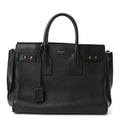 Saint Laurent Grained Calfskin Small Supple Sac De Jour Black
