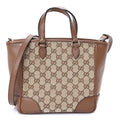 Gucci Monogram Small Bree Tote Beige Tabacco