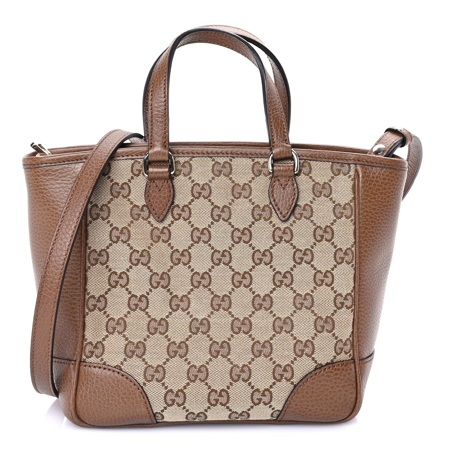 Gucci Monogram Small Bree Tote Beige Tabacco