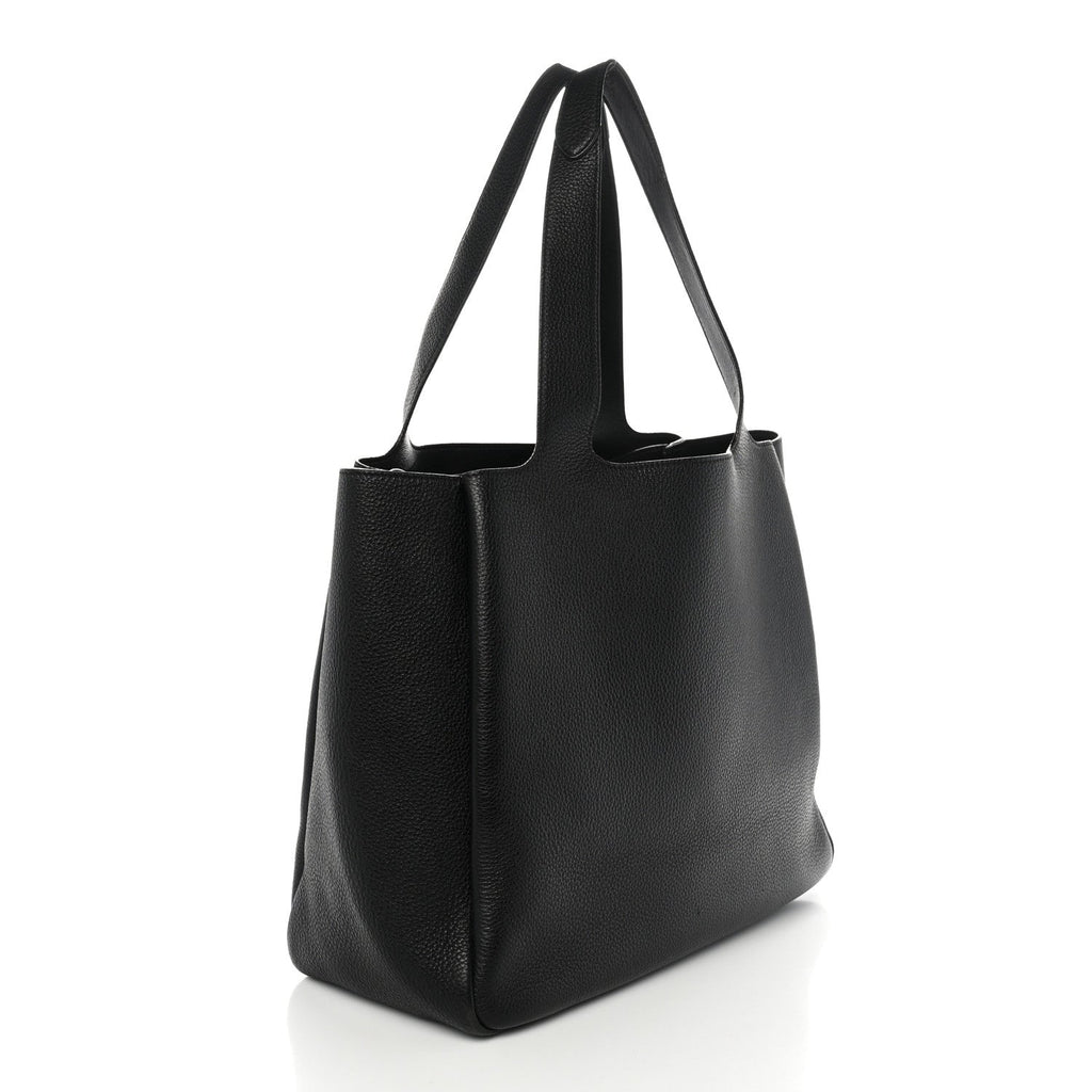 Prada Vitello Daino Soft Medium Dynamique Tote Black