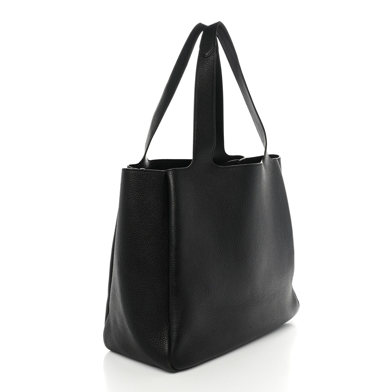 Prada Vitello Daino Soft Medium Dynamique Tote Black