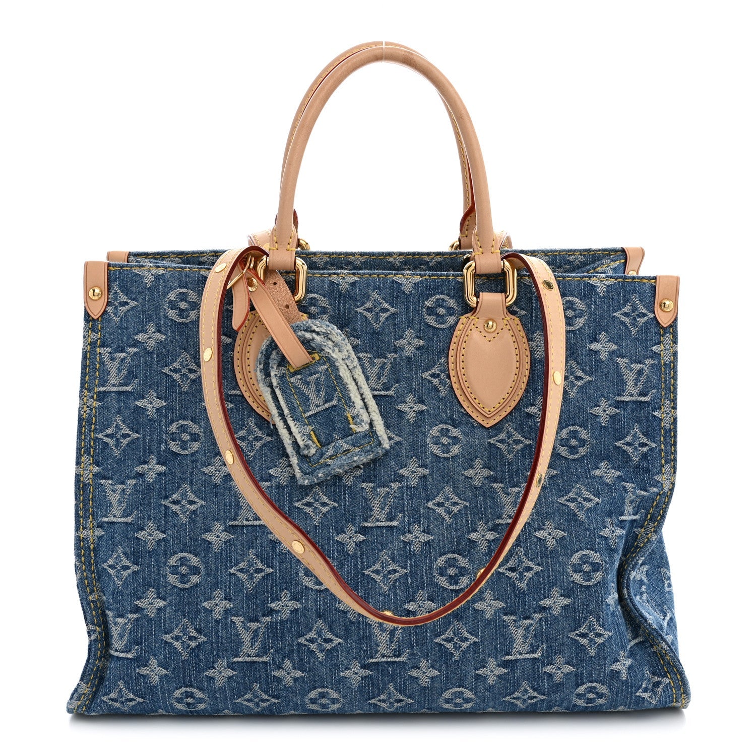 Louis Vuitton Monogram Denim Onthego MM Blue