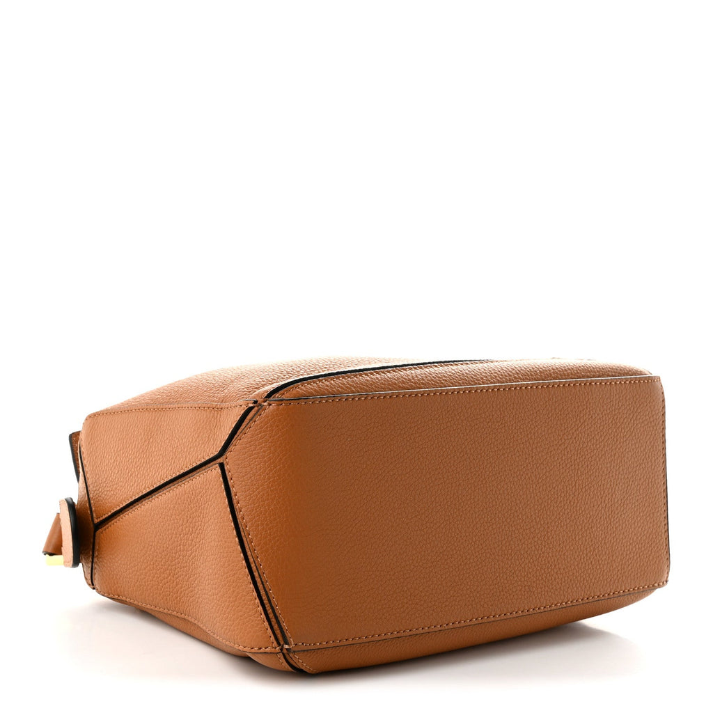 Loewe Calfskin Small Puzzle Bag Light Caramel