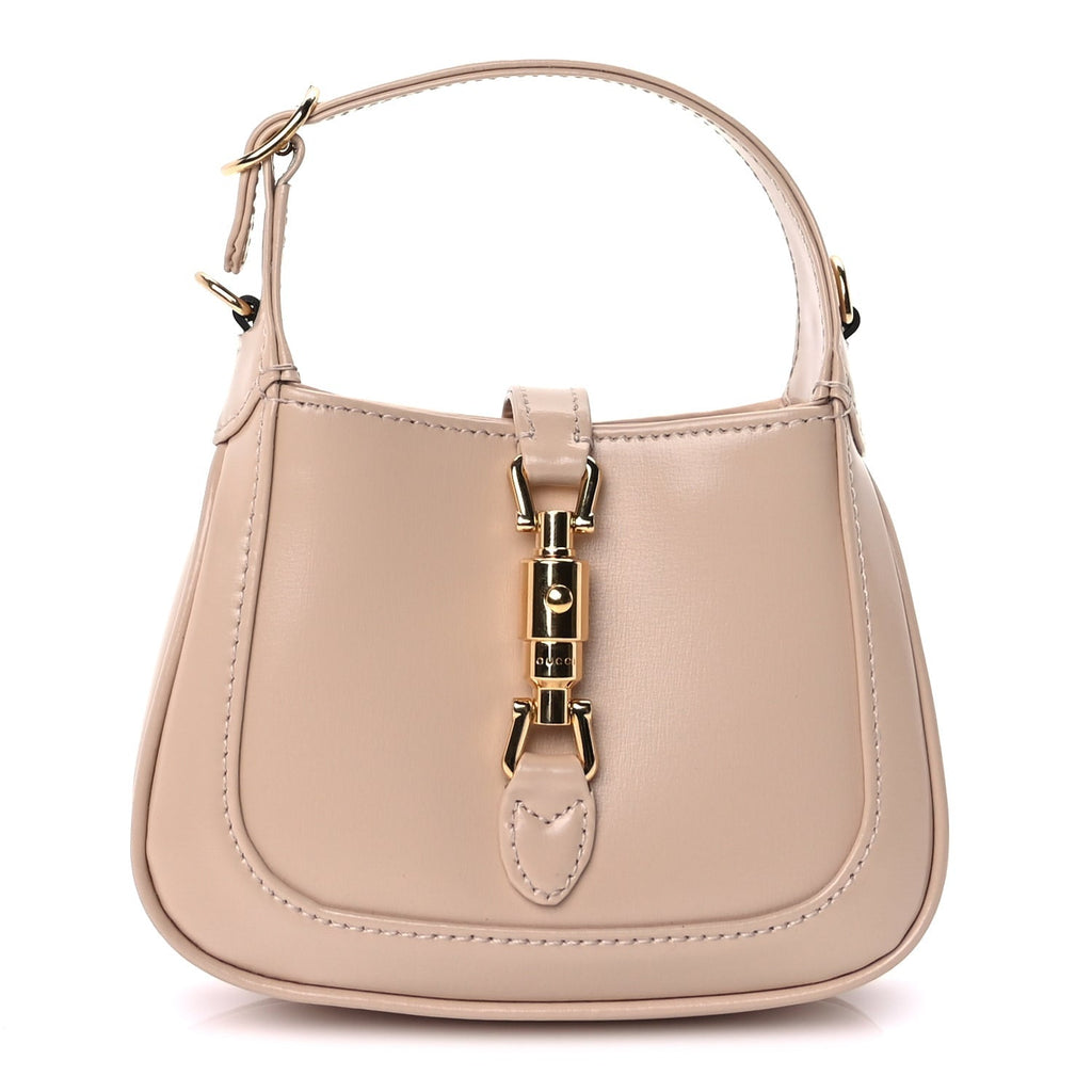 Gucci Boarded Dyana Lux Calfskin Super Nano Jackie 1961 Hobo Beige