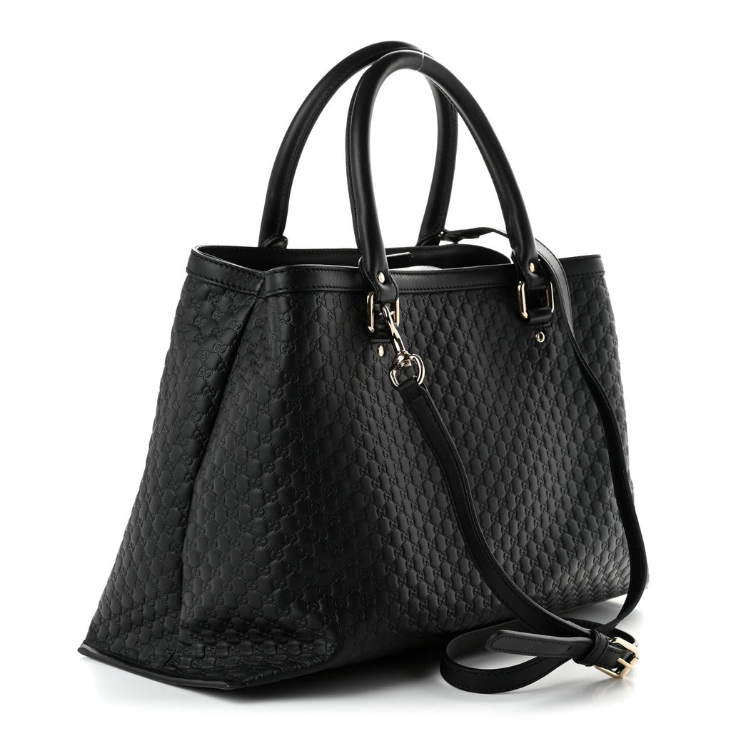 Gucci Soft Microguccissima Medium Tote Black