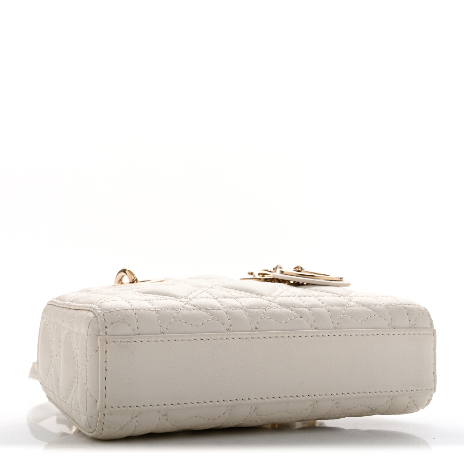 Dior Lambskin Cannage Dioramour Micro Lady D-Joy Latte