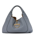 Gucci Grained Calfskin Softbit Maxi Shoulder Bag Foggy Grey