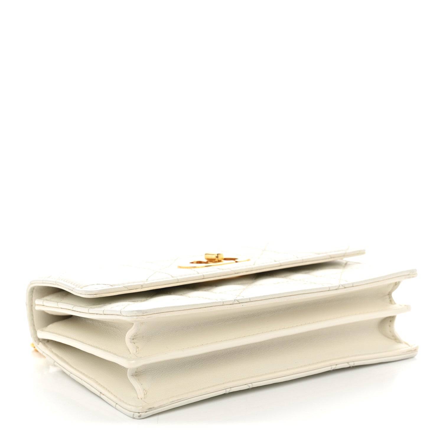 Dior Lambskin Macrocannage Mini Miss Caro Bag Latte