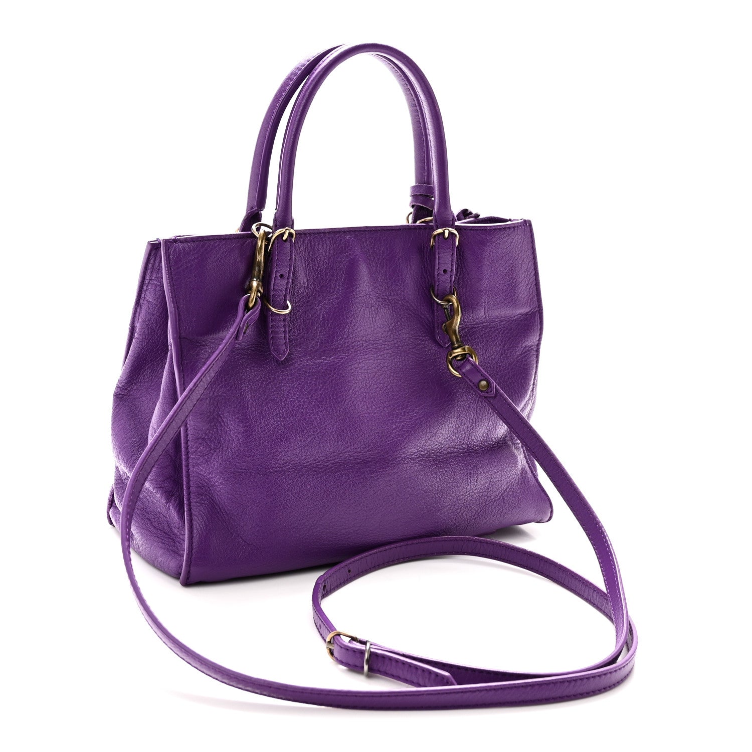 Balenciaga Calfskin Papier Mini A4 Purple