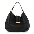 Gucci Guccissima Large New Ladies Web Hobo Black Black